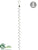 Diamond Drop Ornament - Clear Silver - Pack of 6