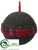 Ball Ornament - Gray Red - Pack of 12