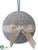 Ball Ornament - Beige Gray - Pack of 12