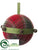 Ball Ornament - Red Green - Pack of 12