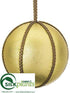 Silk Plants Direct Ball Ornament - Gold - Pack of 12