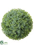 Silk Plants Direct Sedum Ball Ornament - Green Two Tone - Pack of 6