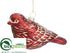 Silk Plants Direct Bird Ornament - Red - Pack of 12