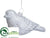 Bird Ornament - Silver - Pack of 12
