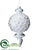 Finial Ornament - Silver - Pack of 12