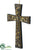 Cross Ornament - Gold Antique - Pack of 2