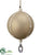 Pearl Ball Ornament - Gold Clear - Pack of 2