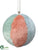 Fur Ball Ornament - Teal Peach - Pack of 6