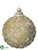 Ball Ornament - Mauve Gold - Pack of 12