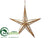 Star Ornament - Gold Antique - Pack of 12