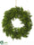 Cedar Wreath Ornament - Green - Pack of 4