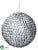 Ball Ornament - Silver Dark - Pack of 12
