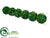 Ball Ornament - Green Glittered - Pack of 12