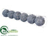 Silk Plants Direct Ball Ornament - Silver Glittered - Pack of 12