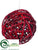 Twig Ball Ornament - Red - Pack of 6