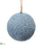 Fur Ball Ornament - Blue - Pack of 12