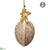 Angel Lace Egg Shape Ornament - Gold Beige - Pack of 3