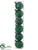 Ball Ornament - Peacock Glittered - Pack of 12