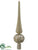 Finial Tree Topper - Champagne Glittered - Pack of 12