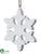 Snowflake Ornament - White - Pack of 20
