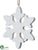 Snowflake Ornament - White - Pack of 20