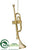 Trumpet Ornament - Gold - Pack of 12