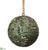 Leaf Ball Ornament - Green - Pack of 4