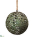 Silk Plants Direct Leaf Ball Ornament - Green - Pack of 4