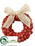 Silk Plants Direct Ball Ornament - Red - Pack of 24