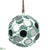 Mirror Ball Ornament - Green Clear - Pack of 6