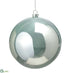 Silk Plants Direct Plastic Ball Ornament - Seafoam - Pack of 12
