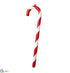 Silk Plants Direct Candy Cane Ornament - Red White - Pack of 4
