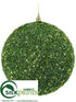 Silk Plants Direct Ball Ornament - Green - Pack of 1