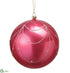 Silk Plants Direct Glittered Plastic Ball Ornament - Beauty - Pack of 12