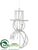 Snowman Ornament - White - Pack of 24