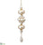 Pearl Drop Ornament - Pearl - Pack of 12