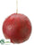 Ball Ornament - Red - Pack of 8