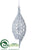 Finial Ornament - Silver - Pack of 12