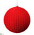 Plastic Ball Ornament - Red - Pack of 4