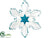 Star Ornament - Clear Blue - Pack of 6