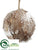 Ball Ornament - Gray White - Pack of 12