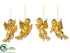Silk Plants Direct Cherub Ornament - Gold - Pack of 9