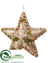 Silk Plants Direct Star Ornament - Brown Green - Pack of 4