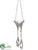 Butterfly Ornament - Clear Silver - Pack of 6