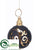 Joy Ball Ornament - Black Gold - Pack of 6