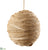 Burlap Ball Ornament - Beige - Pack of 4