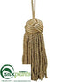 Silk Plants Direct Tassel Ornament - Gold - Pack of 4