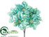 Silk Plants Direct Poinsettia Bush - Aqua Light - Pack of 9