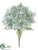 Poinsettia Bush - Aqua Metallic - Pack of 6