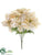 Poinsettia Bush - Beige Metallic - Pack of 6